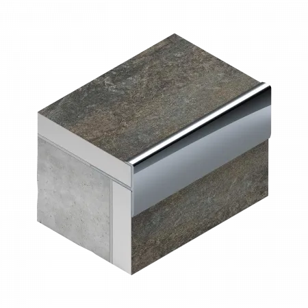 Профиль лестничный F-образный 10мм (шампань блестящая)