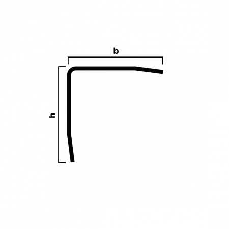 Угол из нержавеющей стали pvs100-14 NEEXY 20мм х 20мм (розовый браш)