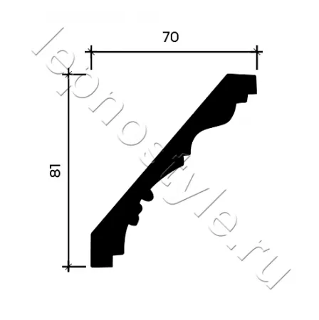 Карниз потолочный Европласт 1.50.284