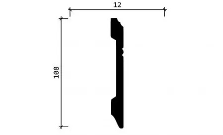 Плинтус напольный DECOR DIZAYN DD105