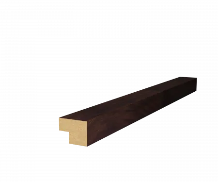 Торцевая рейка с пазом, МДФ, дуб барон темный/2750