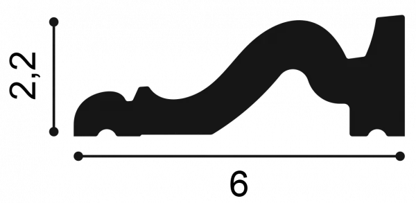 Обрамление дверей наличник Orac Decor DX174-