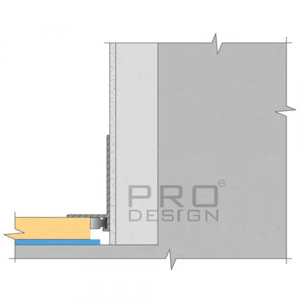 Микроплинтус Pro Design Mini L 601B Черный муар