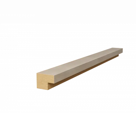 Торцевая рейка с пазом, МДФ, ясень тирамису