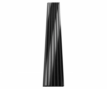 Комплект акуст.панелей, черный войлок, рейки ЭКОПОЛИМЕР Черное зеркало/2шт/3000