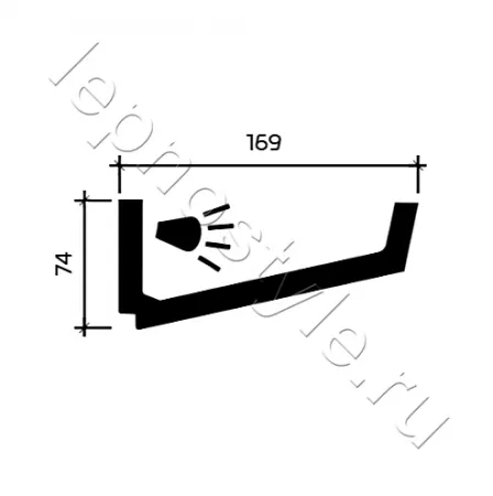 Карниз потолочный Европласт 1.50.212