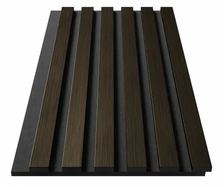 Комплект акуст.панелей, черный войлок, рейки ЭКОПОЛИМЕР шампань/2шт/600