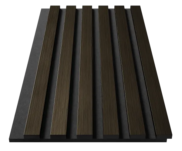 Комплект акуст.панелей, черный войлок, рейки ЭКОПОЛИМЕР шампань/2шт/600