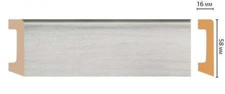 Плинтус напольный Decomaster D234-84