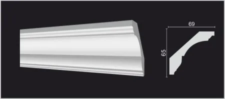 Карниз потолочный DECOR DIZAYN DD17