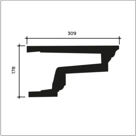 Фасадный карниз Европласт 4.31.101
