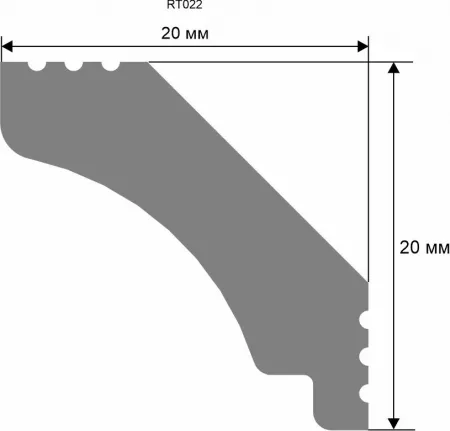 Карниз потолочный Artiva RT022