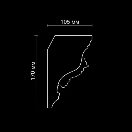 Карниз потолочный вентиляционный Artpole SK121V