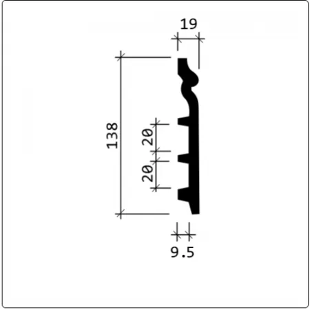 Плинтус напольный Европласт 1.53.110 Гибкий