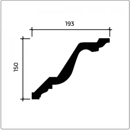Карниз потолочный Европласт 1.50.134 Гибкий