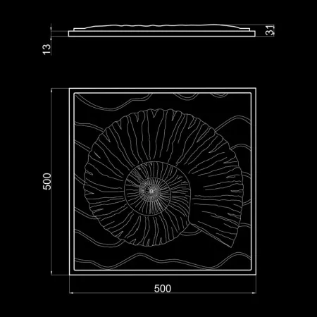 Гипсовая 3D панель Artpole UNDERWATER