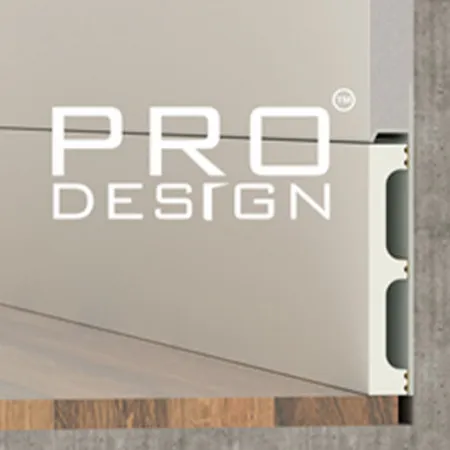 Вставка скрытого плинтуса Pro Design 80 мм 