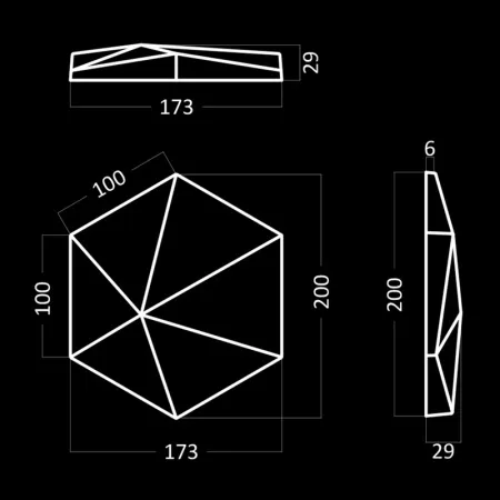 Гипсовая 3D панель Artpole CUBE-Ex2