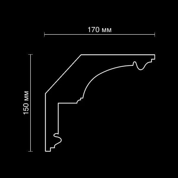Карниз потолочный вентиляционный Artpole SKT113V