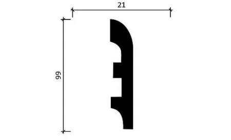 Плинтус напольный DECOR DIZAYN DD41