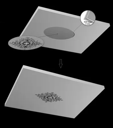 Розетка потолочная Artpole SR61N/V