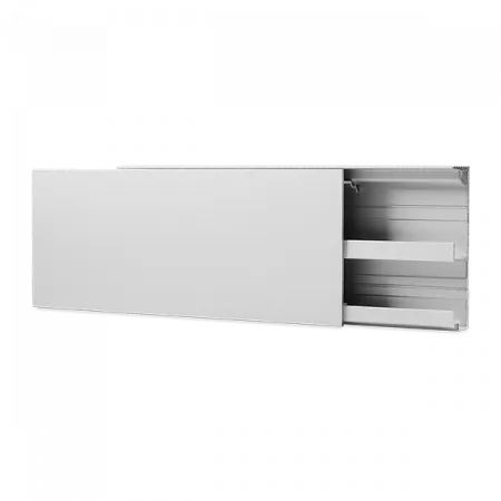 Скрытый плинтус с кабельканалом и крышкой Ликорн С-07.3.2