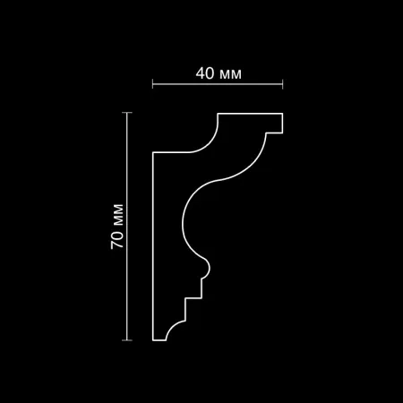 Карниз потолочный гипсовый Artpole SKTL50