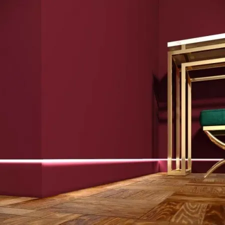 Плинтус скрытого монтажа алюминиевый Evrowood PSM 010 LED