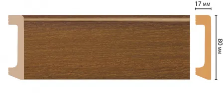 Плинтус напольный Decomaster D235-85
