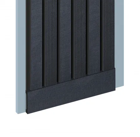 Плинтус напольный HIWOOD B90V1 BK114