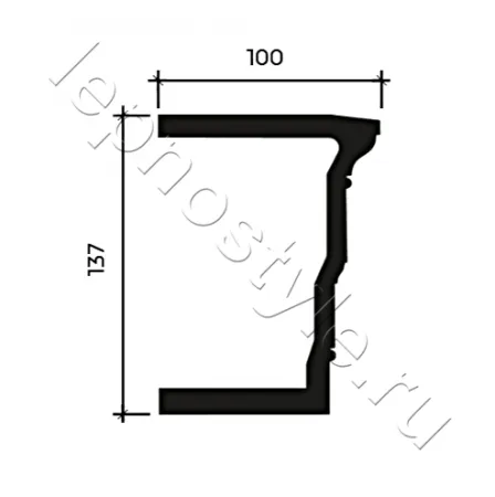 Фасадный декор архитрав Европласт 4.34.301