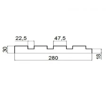 Фасадная панель  LEPNINAPLAST 280*30