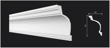 Карниз потолочный DECOR DIZAYN DD522