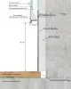 Скрытый плинтус LACONISTIQ REGULAR, под подсветку, без покрытия