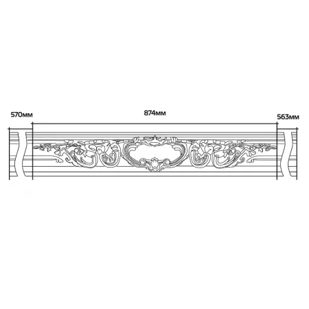 Карниз потолочный Европласт 1.50.252