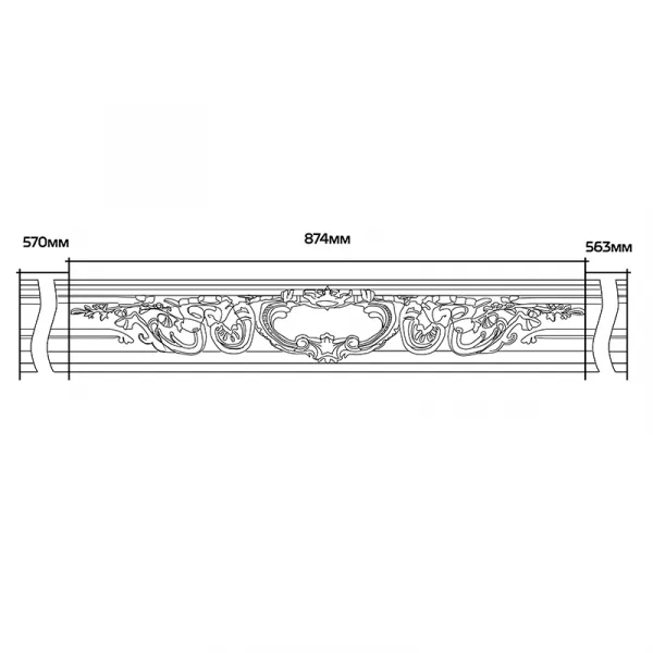 Карниз потолочный Европласт 1.50.252