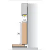 МДФ вставка скрытого плинтуса Pro Design 70 мм RAL