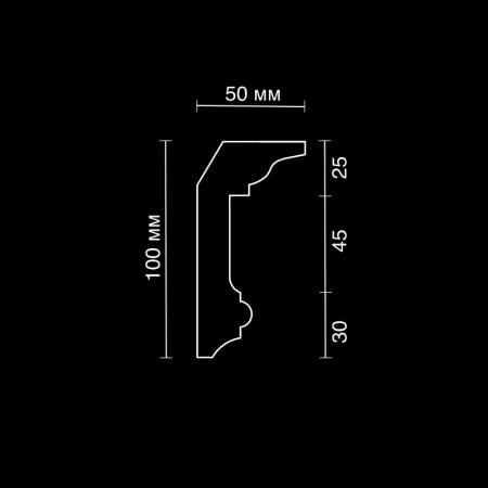 Карниз потолочный гипсовый Artpole S6K2