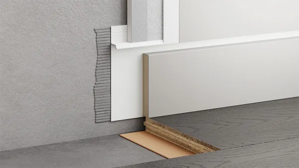 Скрытый профиль ФЕСО 80 мм Белый