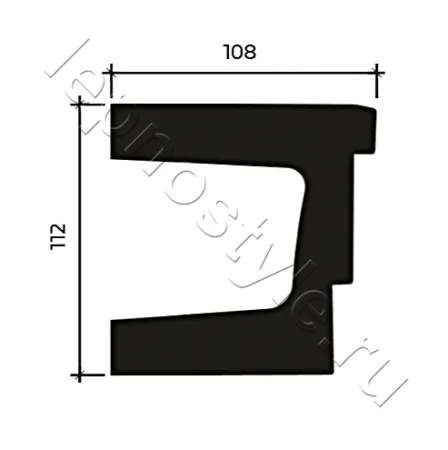 Фасадный декор архитрав Европласт 4.34.101
