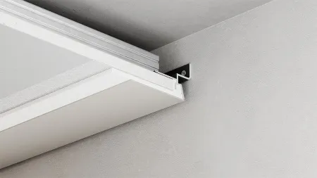 Теневой профиль для потолка ФЕСО из ГКЛ, 8 мм чёрный RAL 9005