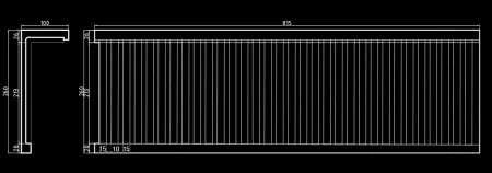 Карниз потолочный вентиляционный Artpole SK202V