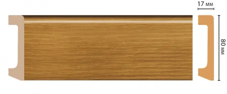 Плинтус напольный Decomaster D235-73