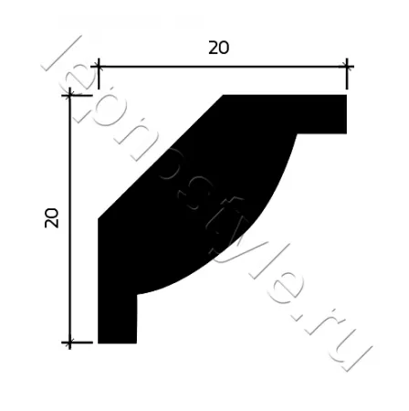 Карниз потолочный Европласт 1.50.297