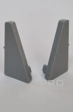 Комплект заглушек для микро плинтуса Pro Design 570 Серый