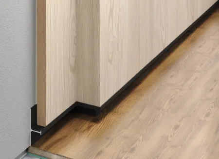 Теневой плинтус LACONISTIQ REVERSE 2.0 с кромкой 1.5мм., для панелей и керамогранита, Белый муар