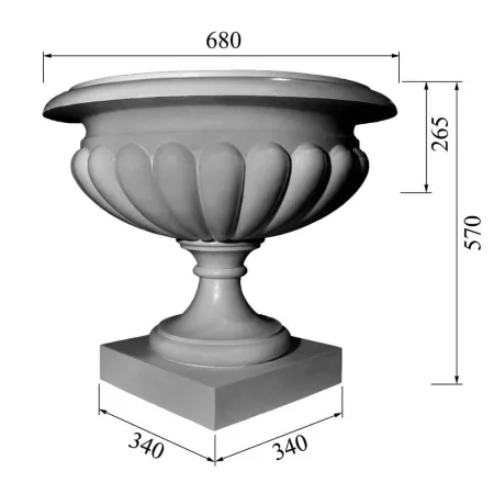 Вазон DECORUS VZ-012