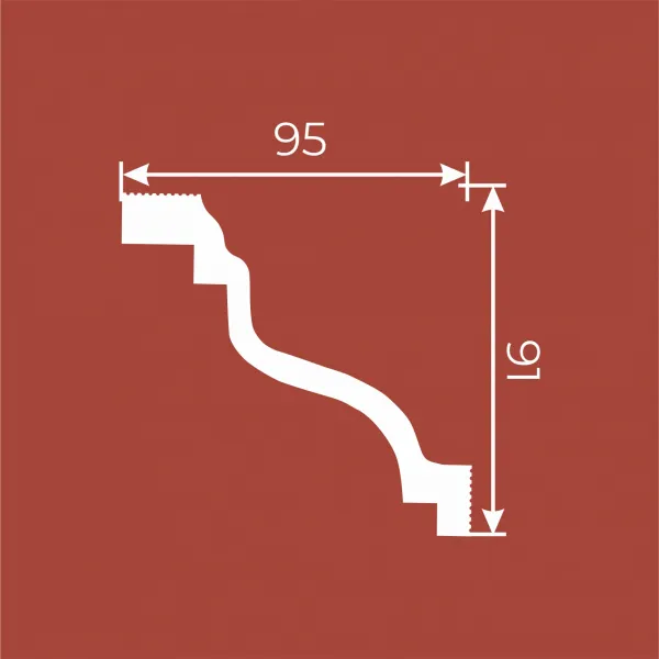 Карниз RT044, 91х95
