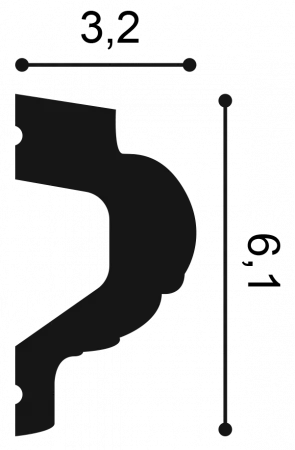 Молдинг гибкий Orac Decor P3020F