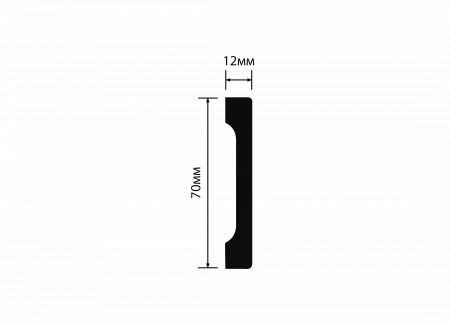 Плинтус напольный HIWOOD B70V1